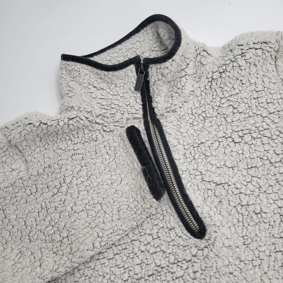 Toad & Co Women's Men's Size S Small Wool‎ Blend Sherpa Pullover 1/4 Zip Sweater - Picture 1 of 9